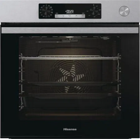 Hisense BSA66211AX, Horno multifunción termoventilado con generador de vapor, cavidad XXL 77L, limpieza de agua Cleaning, 13 funciones de cocción, cocción combinada al vapor, función pizza 300 °C