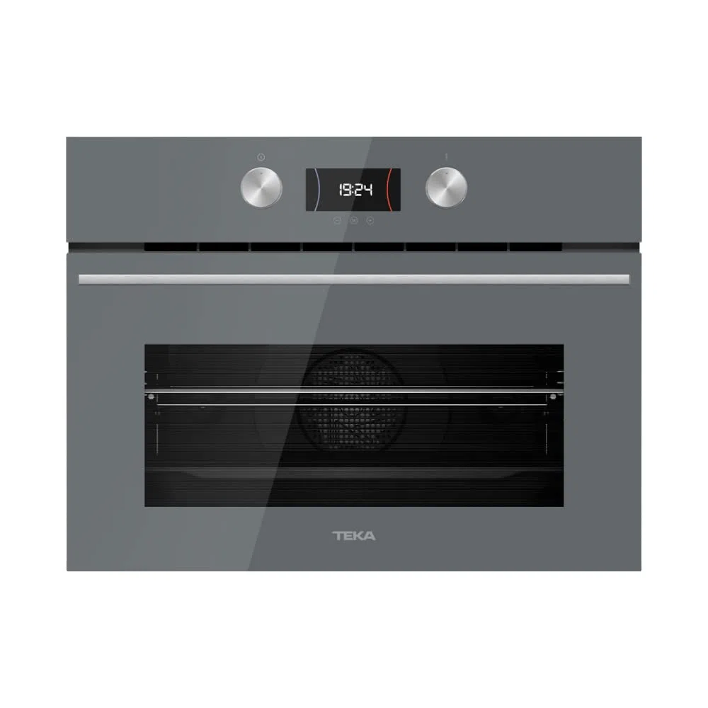 Teka HLC 8400 - Horno Compacto de 45 cm, Urban Colors Edition, Multifunción SurroundTemp, 9 Funciones de Cocinado, Sistema HydroClean PRO, Color Cristal Stone Grey