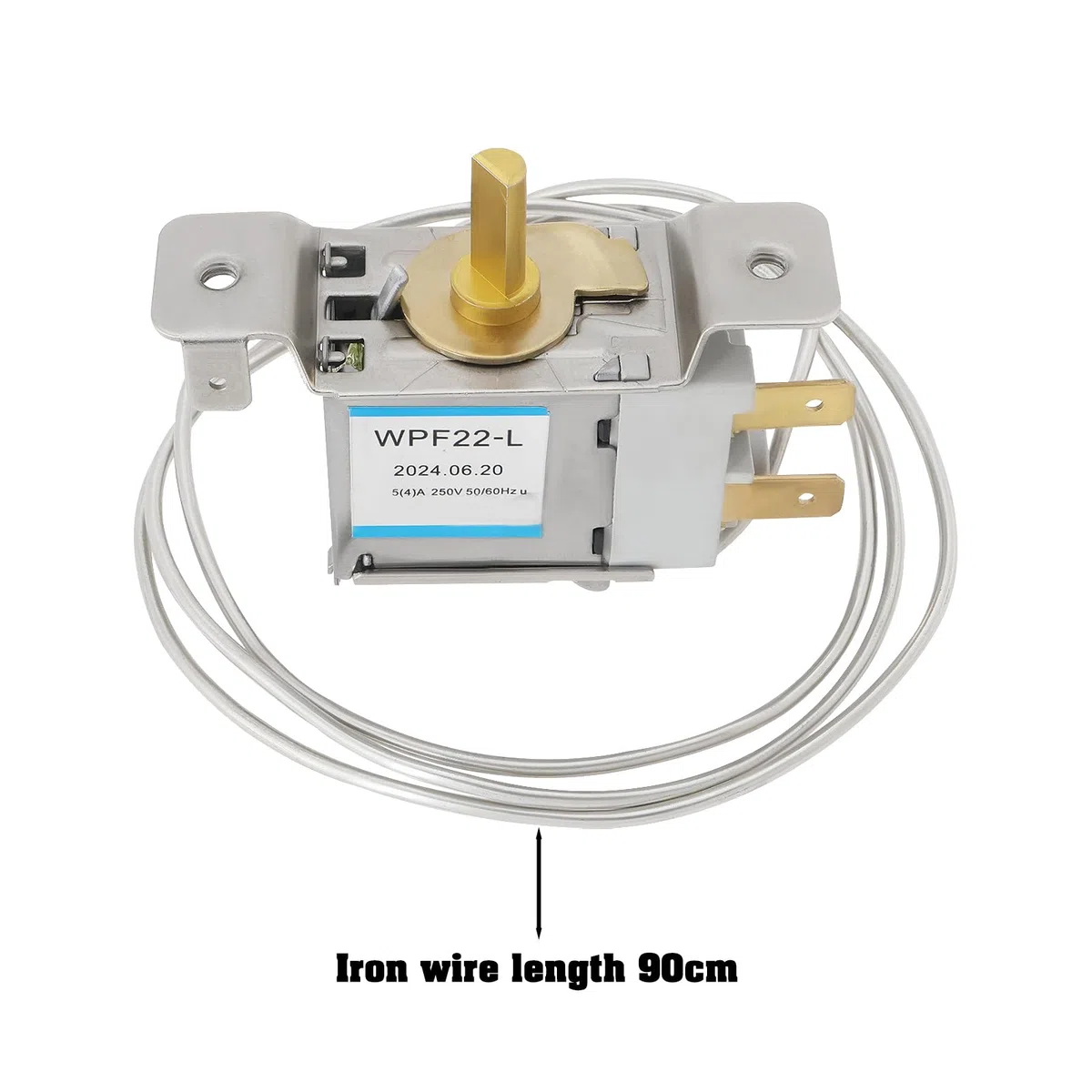 1x Termostato de Refrigerador Y Congelador Controlador de Temperatura Fría 220 V-250 V Terminales de 2 Pines Termostato de Refrigerador Y Congelador para Modelo WPF22 WPF22-L