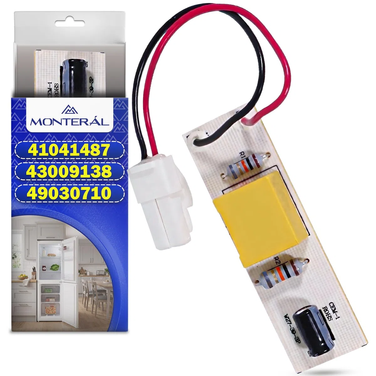 Placa de LED Luminosa para Frigorifico Combi con Código Original 41041487 43009138 49030710 para Candy para Hoover - MONTERAL