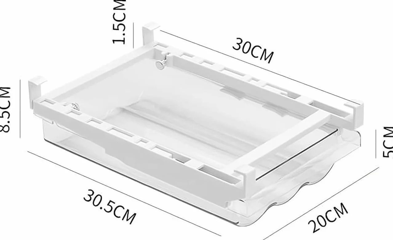Cajones para huevos, organizador de huevos extraíble para frigorífico, cajas de almacenamiento de huevos extensibles con riel deslizante y asa, caja de almacenamiento para frigorífico, congelador