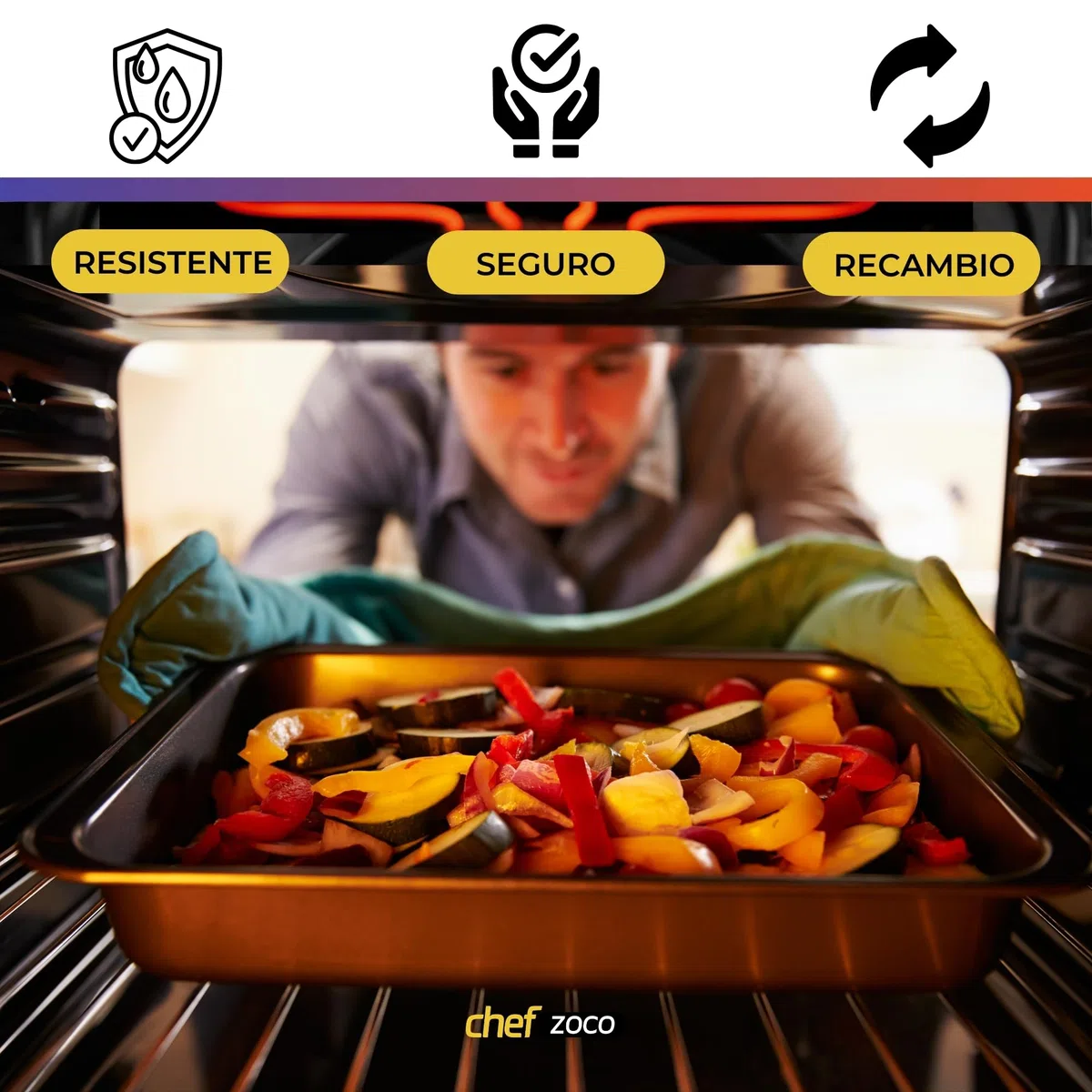 CHEFZOCO Resistencia Solera para Horno Teka, Calentador Inferior, Código Original 83140301, 1150 W 230 V, HI-535, HS-615