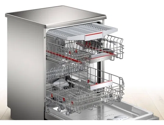 Bosch SMS6ZCI11F, Serie 6, Lavavajillas 60 cm, Posición libre, Acero pulido antihuellas