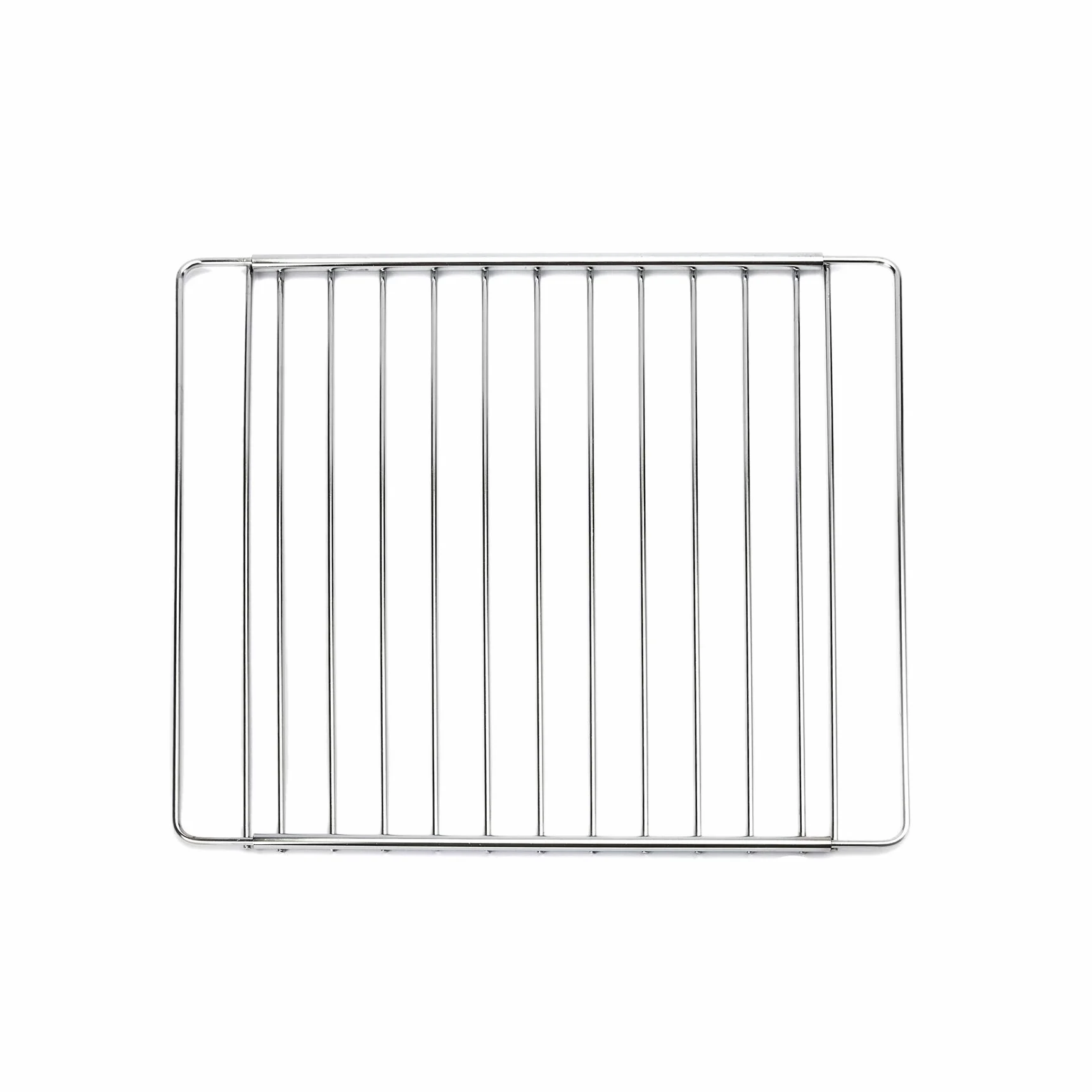 MIRTUX Rejilla Parrilla Universal para Horno. Ancho: 32 cms y Largo Extensible - Ajustable Desde 35 cm (Medida mínima) hasta 56 cm (Medida máxima).