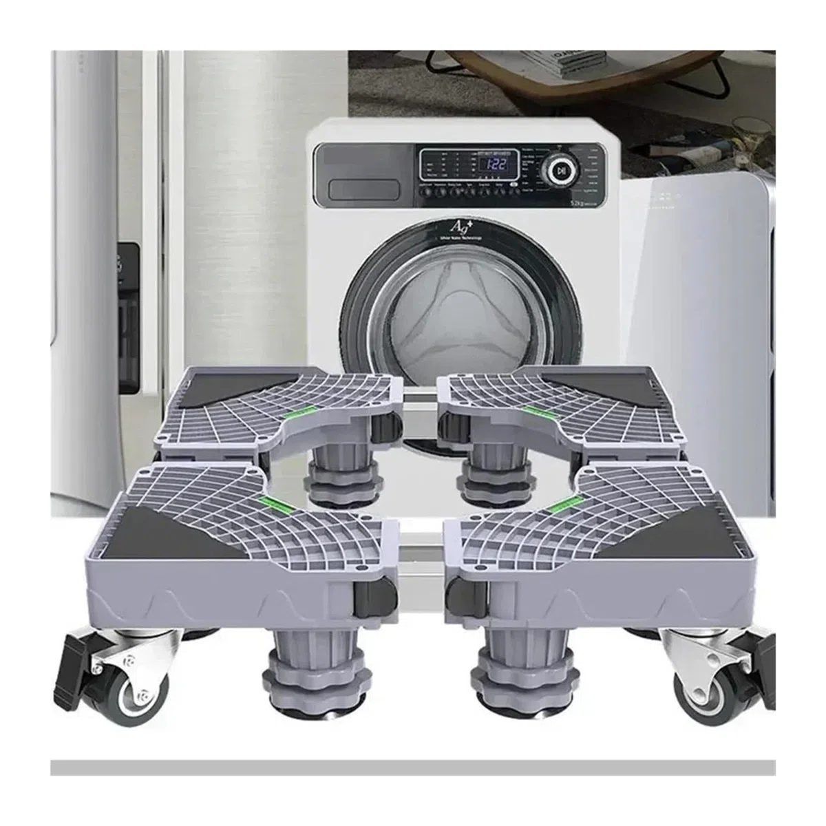 Base Ajustable Multifuncional for Lavadora, Soporte De Base Universal, Base De Elevación for Refrigerador, Secadora, Lavadora(Standard-12 legs)