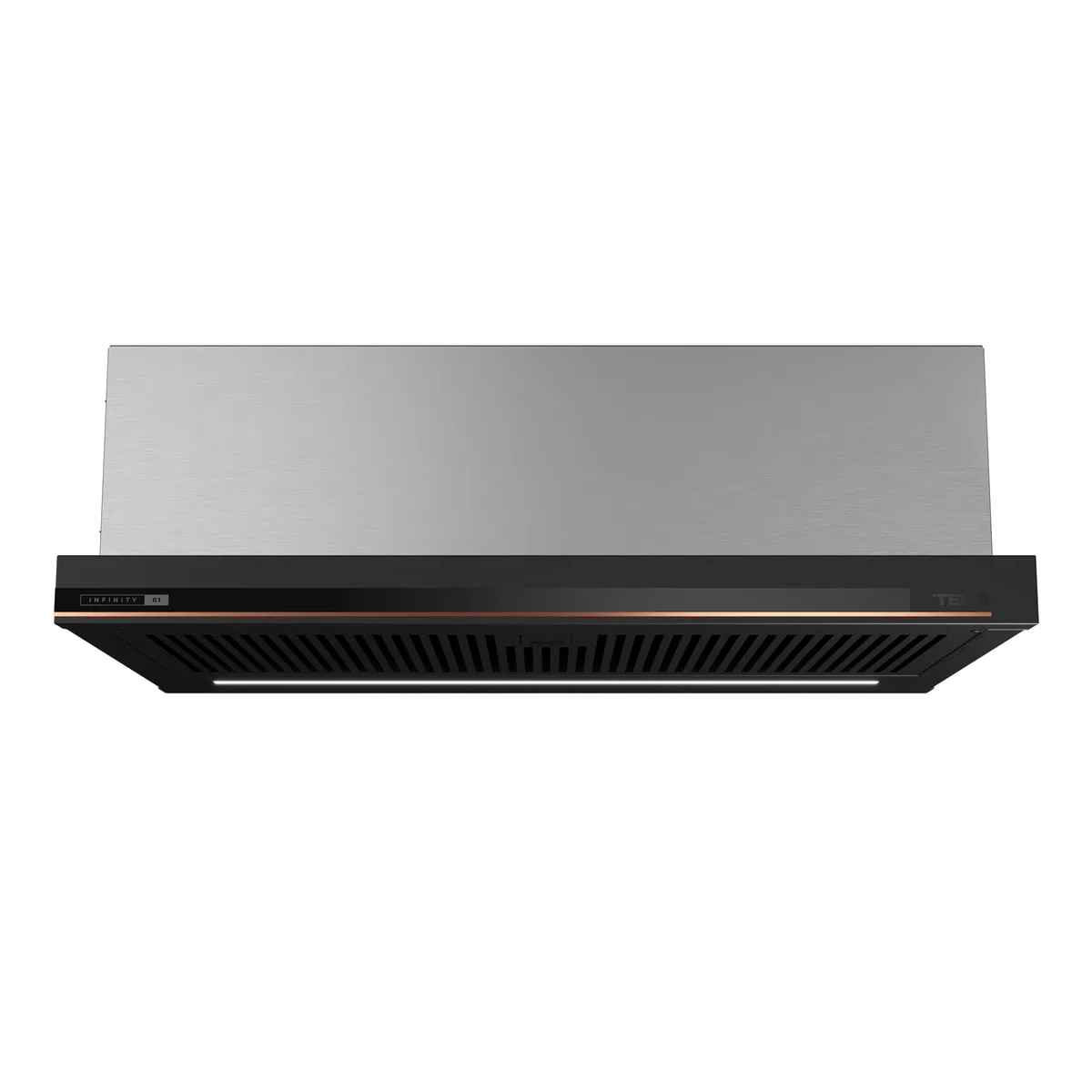 TEKA Campana Extractora Extraíble 60 cm, 5+1 Velocidades, Motor EcoPower, Acabado Negro Mate, Mandos Electrónicos, Compatible con recirculación, CNL 6415 PLUS G1