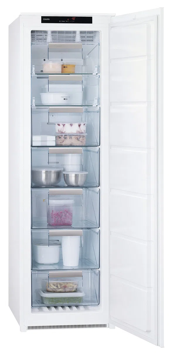 AEG AGN71800S1 Integrado Vertical 208L A+ Blanco - Congelador (Vertical, 208 L, 20 kg/24h, SN-T, Sistema de descongelado, A+)