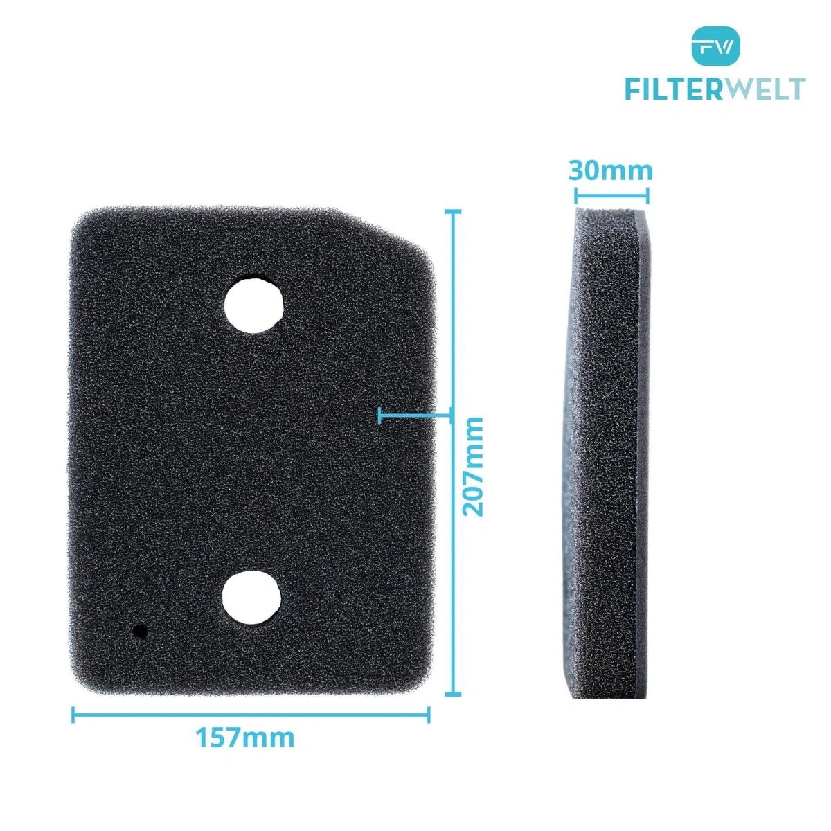 Juego de 2 filtros compatible con secadora Miele T1 9164761 secadora con bomba de calor Thin Thick-fine | 207 x 157 x 30mm | esponja filtro estera secadora condensador filtro de pelusa filtro