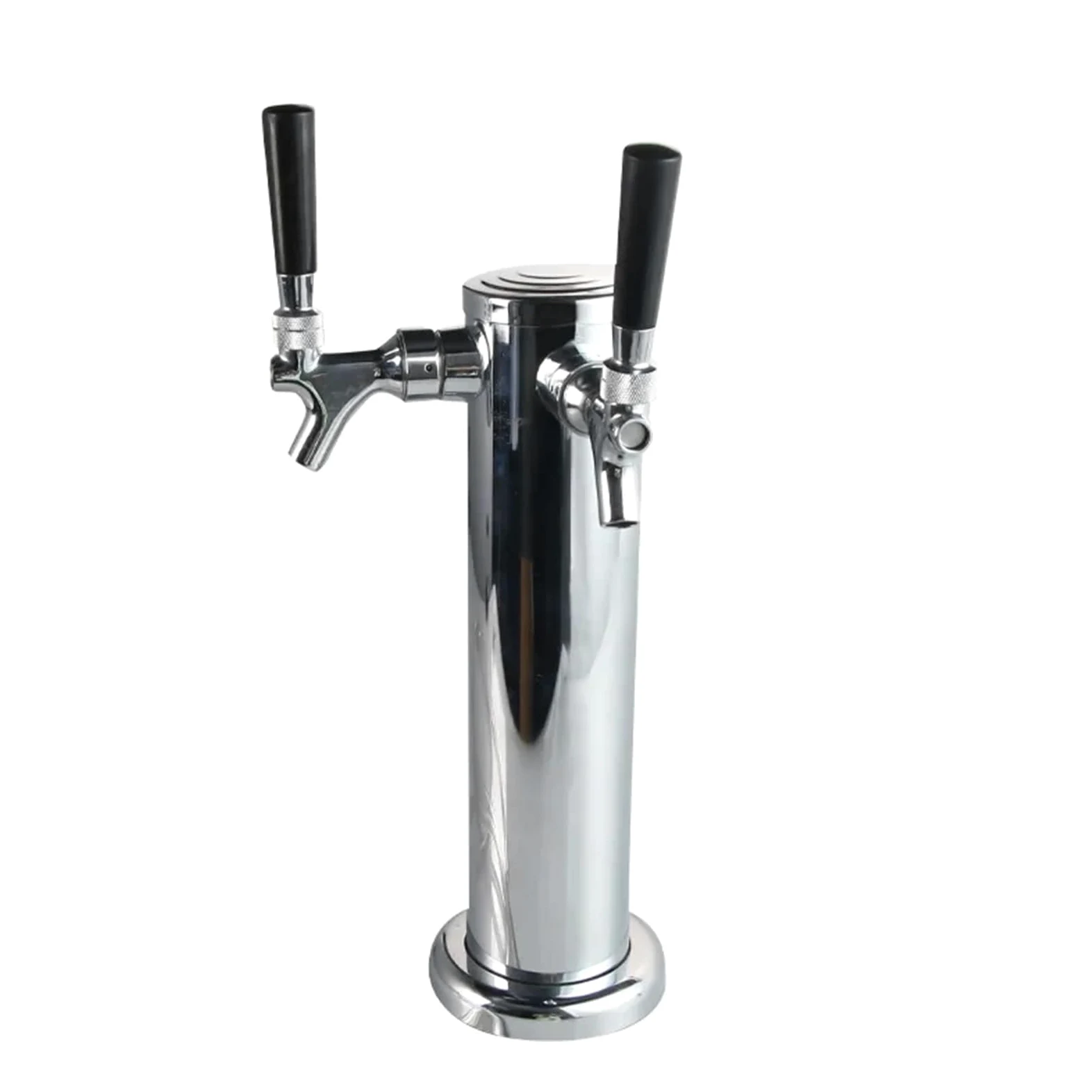 Dispensador de cerveza de acero inoxidable para pub en casa, torre de grifo de una sola cabeza, sistema de barril de cerveza de triple columna de metal, perfecto para fiestas y reuniones