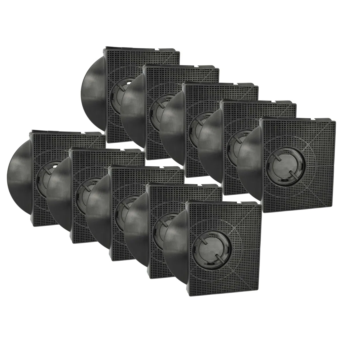 vhbw 10x filtro de carbón activado compatible con Elica CIAK GR/A/56.8