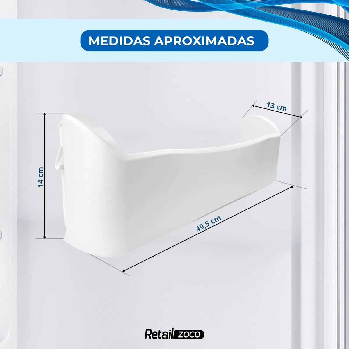 Estante Botellero Frigorífico compatible con Fagor, Botellero inferior para la nevera, código original AS0016135 FA2T006A5 FA2T001A6, compatible con 2FC-48EV, 3FC-41PEV, FC18NFA, FC-67NFX, FC67NFX