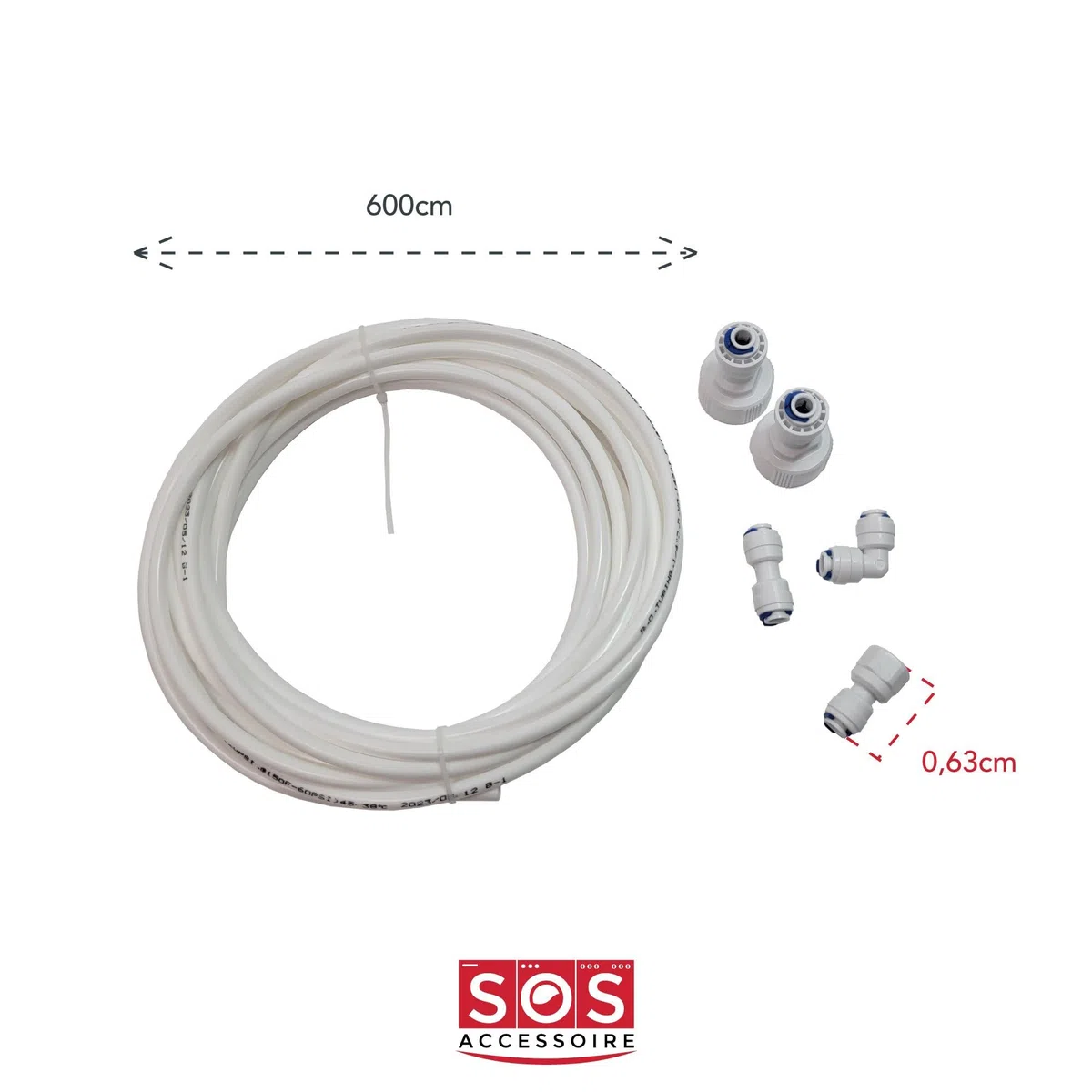 KIT DE TUBO ALIMENTACIÓN DE AGUA REF AMERICANO PARA FRIGERADOR Whirlpool - 48400008590