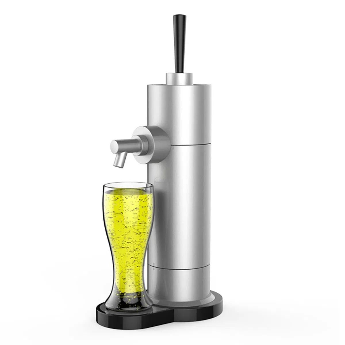 Dispensador portátil de cerveza de barril con generador de espuma fina para bar en casa, mini kegerator eléctrico