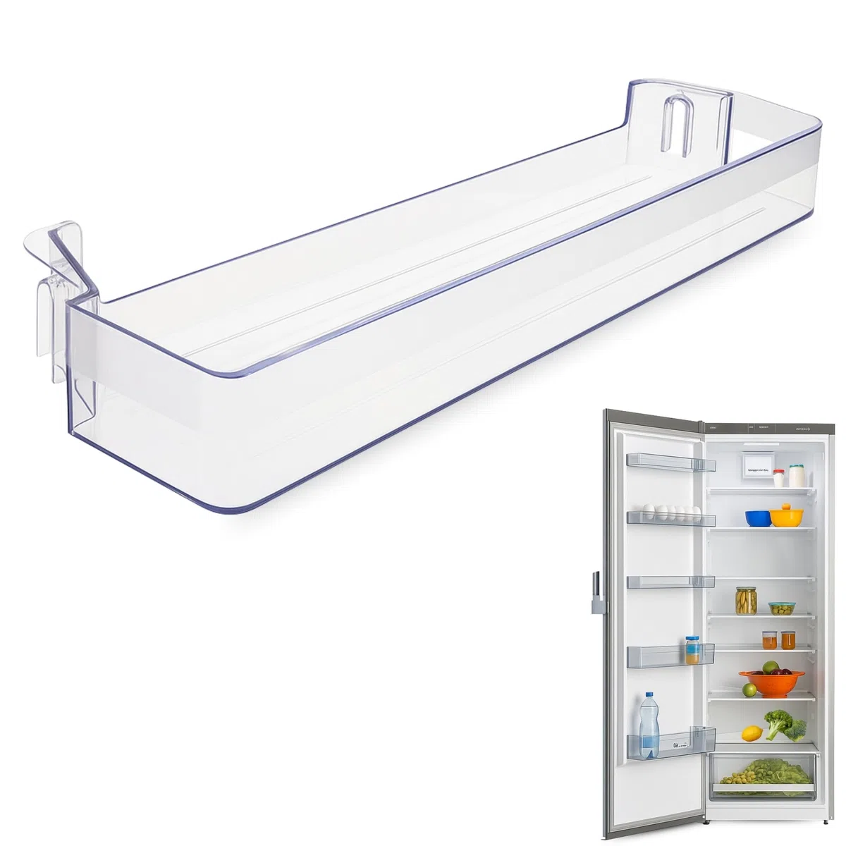 Estante Botellero Frigorífico compatible con Balay, Botellero superior para la nevera, código original 11013414, compatible con 3FCE563ME, 3FCE642ME, 3KF6510WI, entre otros
