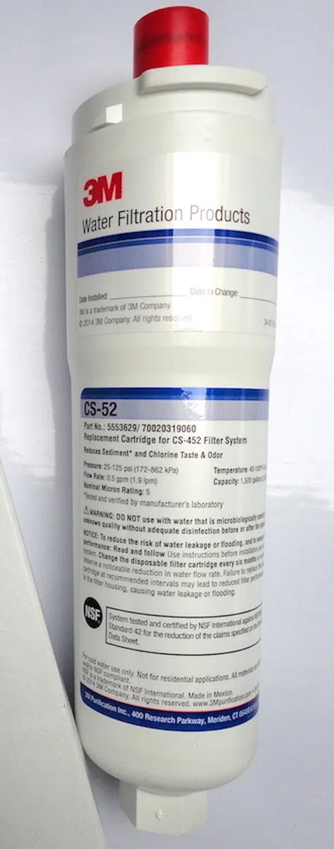 Filtro de agua Bosch, repuesto para KAN58A10, KAN58A40, KAN58A40AU, KAN58A40GB, KAN58A45, KAN58A45G, KAN58A45RU - 3M CS-52, CS-452, 5553629, 5586605, 6 40565 , 00640565 - POTABLE_WATER_FILTER