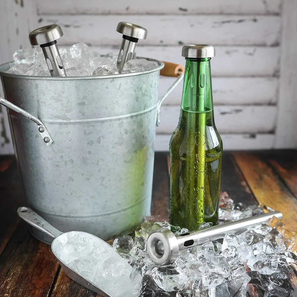 Beer Chiller Sticks Set, Barra De Enfriamiento De Bebidas De Acero Inoxidable, Gran Regalo para Entusiastas De La Cerveza, Mantiene La Cerveza Refrescante, Enfriador De Acero Inoxidable