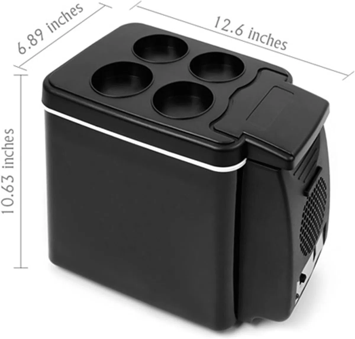 Mini refrigerador pequeño de 6L para coche, congelador y caja de refrigeración y calefacción, 2 en 1, multifunción, para viajes.