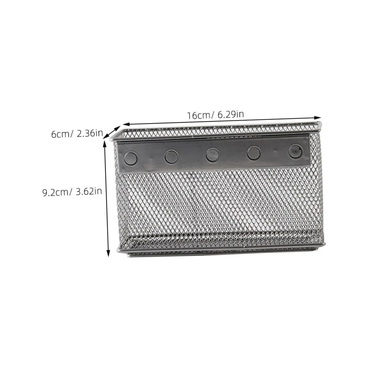 GALPADA Cesta Metálica Hueca Magnética Extragrande para Refrigerador, Soporte de Red de Metal, Imán Fuerte, Almacenamiento Múltiple para Cocina y Oficina, Cesta Organizadora Colgante
