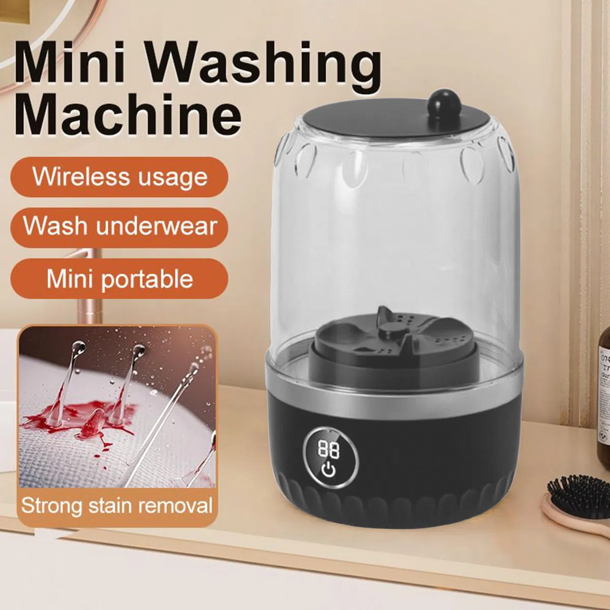Mini Portátil, Pequeña De 1 Litro, Electrodoméstico Para Ropa Y Tejidos, Para Apartamentos y Viajes
