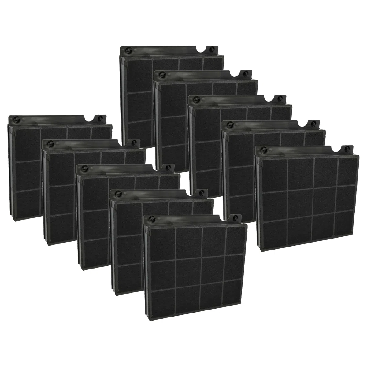 vhbw 10x filtro de carbón activado compatible con Ignis DNHBS 95 LM X
