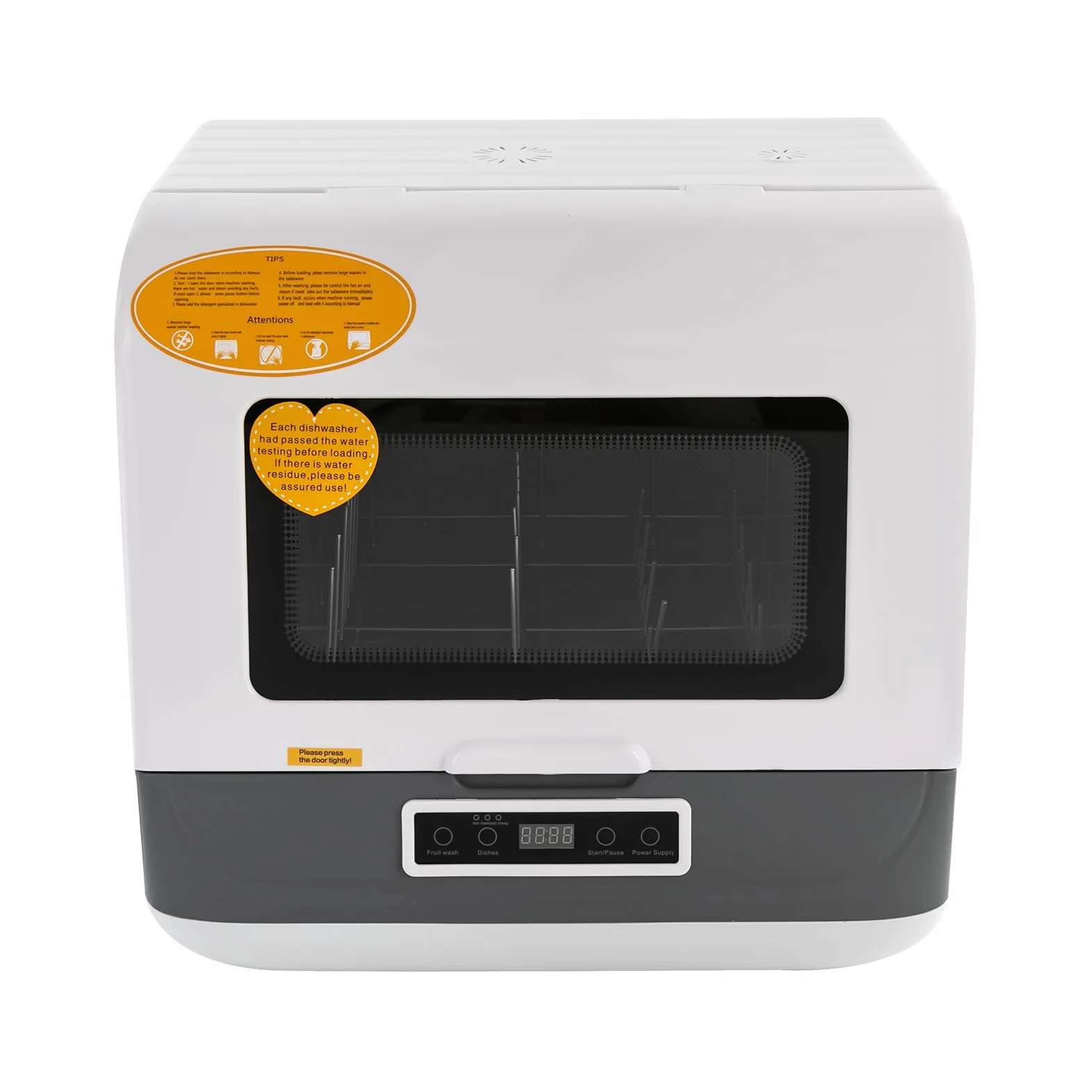 Lavavajillas de mesa Blanco Independiente 800W Mini Lavavajillas Compacto 3