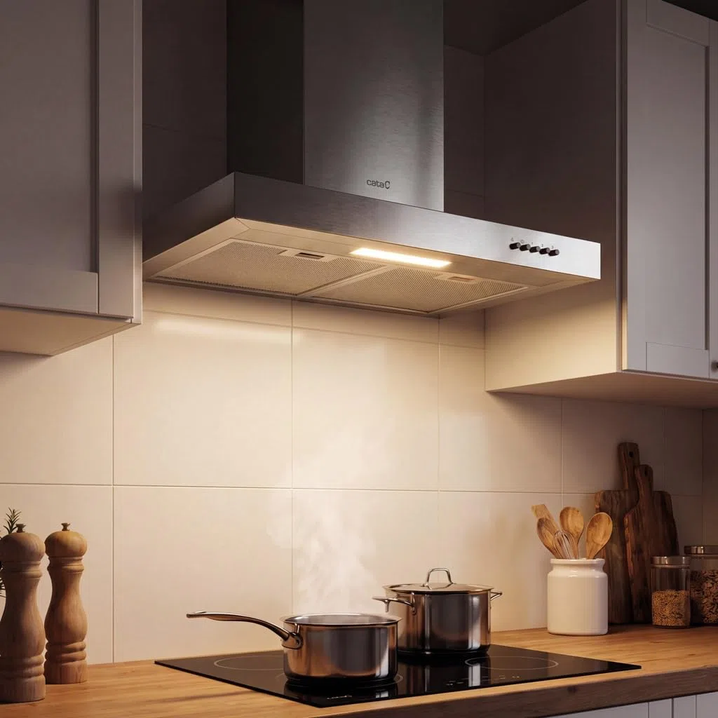 Campana Extractor Decorativa Cata ST-6010 X 3 Niveles LED Acero Inoxidable