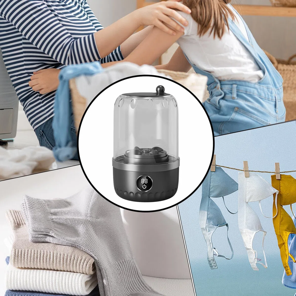 Mini Portátil, Pequeña De 1 Litro, Electrodoméstico Para Ropa Y Tejidos, Para Apartamentos y Viajes