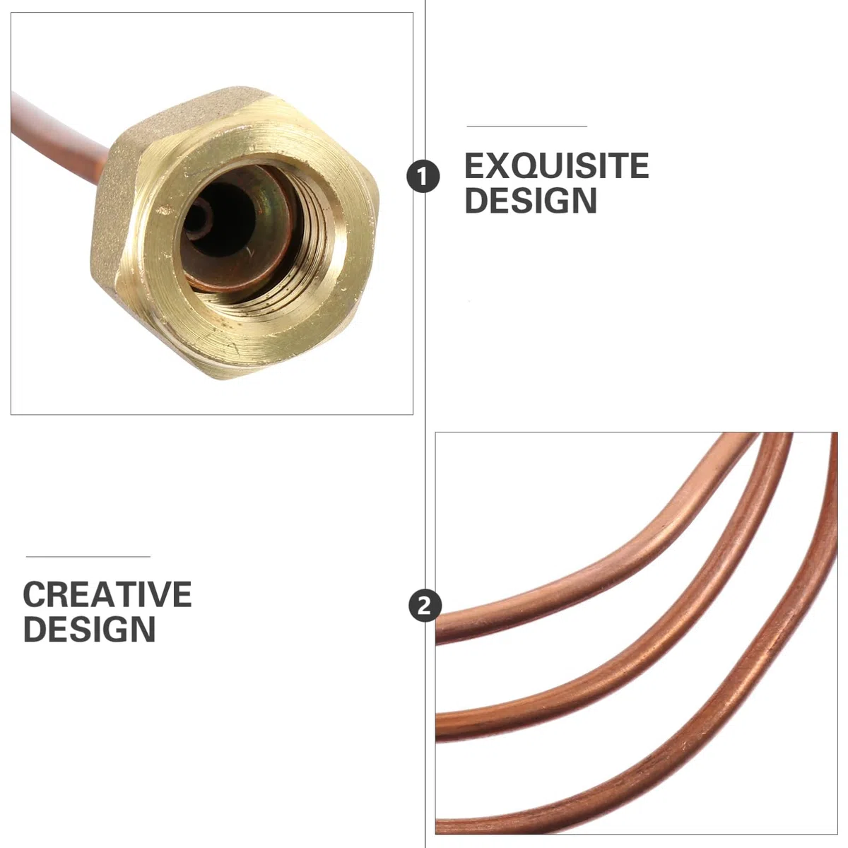 OSALADI Conector Tubo Capilar De Cobre Espiral -900m 90 Cm Para Refrigeración y Mantenimiento De Aire Acondicionado Alta Resistencia a Temperatura y Corrosión
