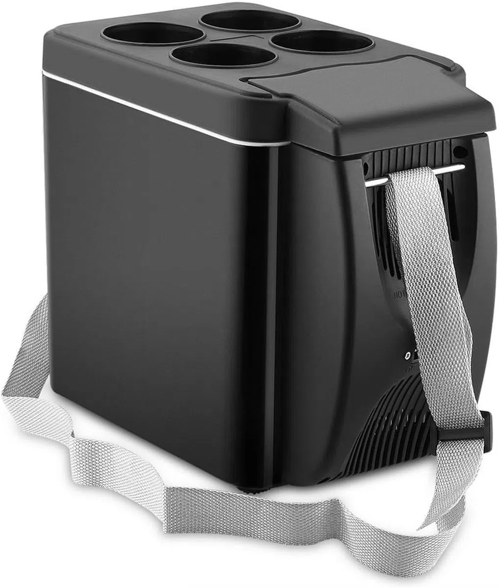 Mini refrigerador pequeño refrigerador para coche, refrigerador congelador, calentador de 6 L, mini congelador de coche, calentador eléctrico para nevera
