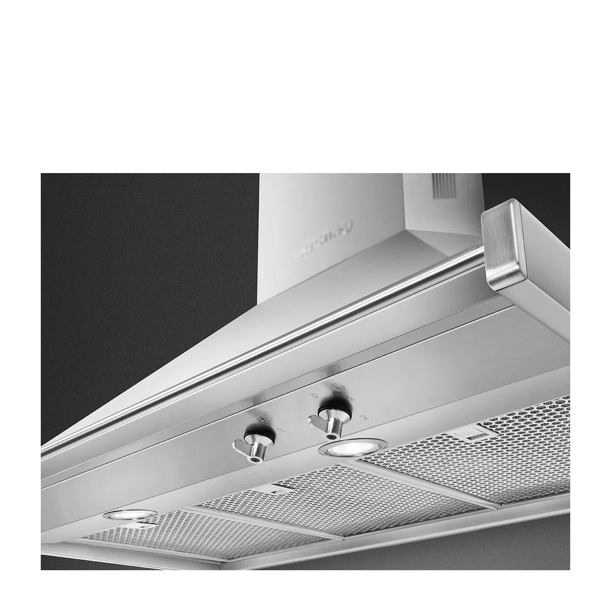 Smeg KD90HXE De pared Acero inoxidable 781m³/h A+ - Campana (781 m³/h, Canalizado, A, A, C, 67 dB)