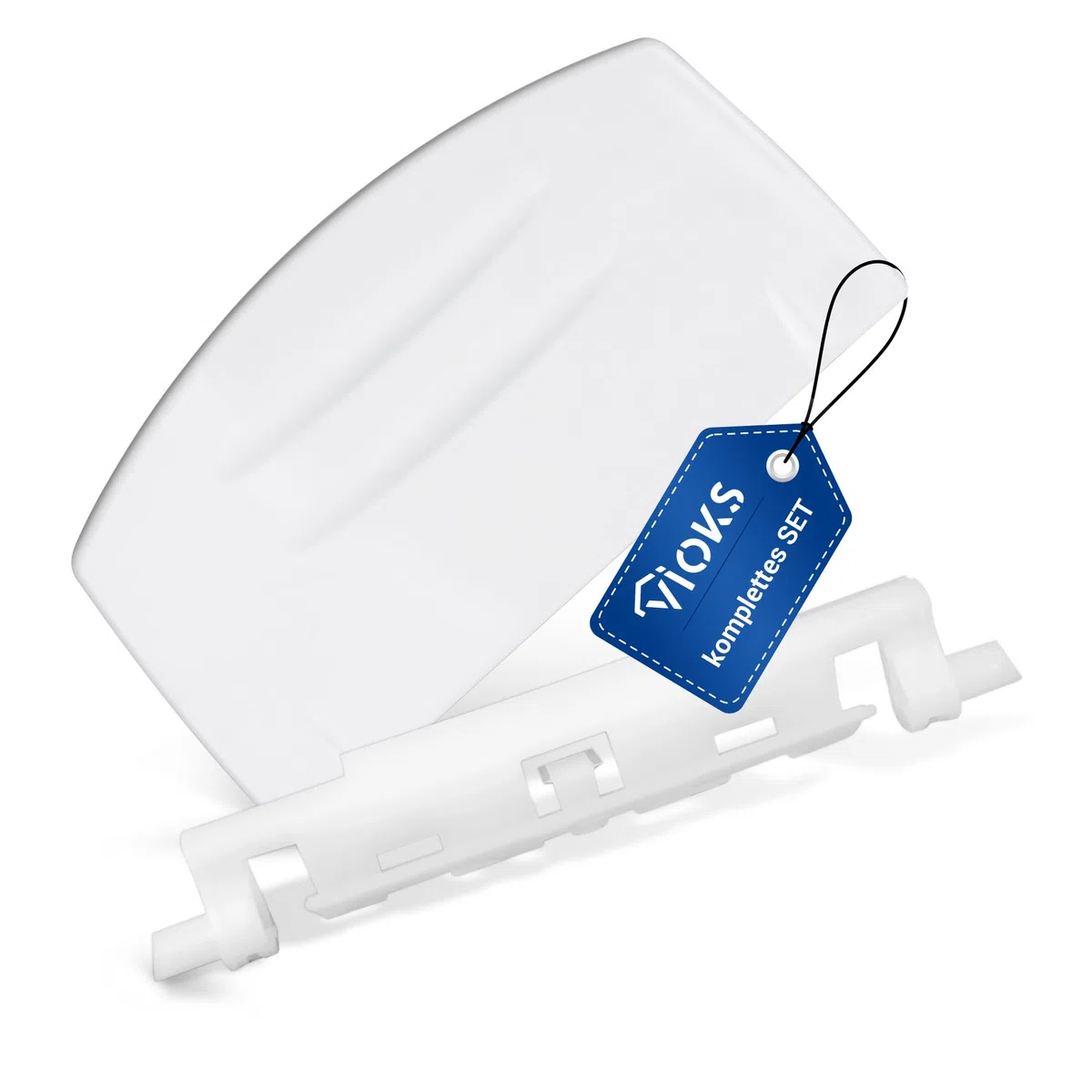 VIOKS Juego de tirador de puerta de plástico de repuesto para Beko 4244570100 + muelle de repuesto para Beko 4244510100 muelle – Mango de repuesto para frigorífico, puerta de refrigerador, puerta con
