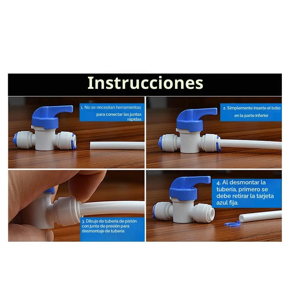 FOCCTS 15 metros manguera de suministro de agua tubo y kit de conectores de refrigerador para refrigerador de estilo europeo doble refrigerador (1/4"pipe)