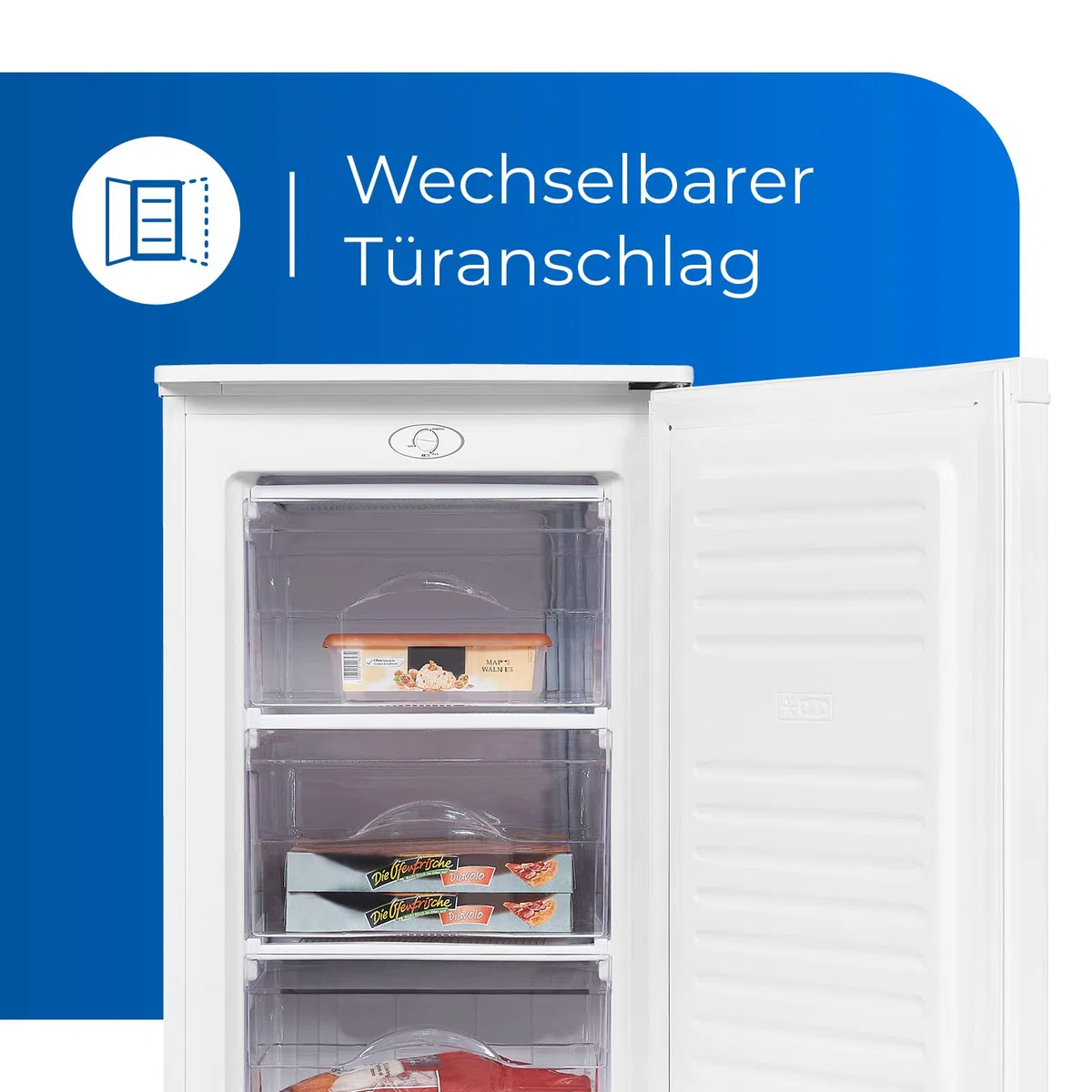 Exquisit GS111-040E - Congelador (64 L), color blanco