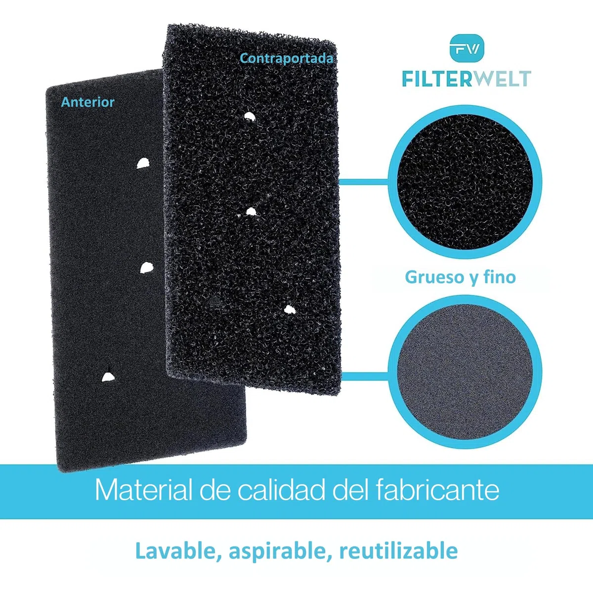 Juego de 4 filtros para secador de bomba de calor Bauknecht Privileg Whirlpool HX 481010716911, fino, grueso, 230 x 115 x 14 mm, filtro de esponja, alfombrilla de filtro, 100% Made in Germany