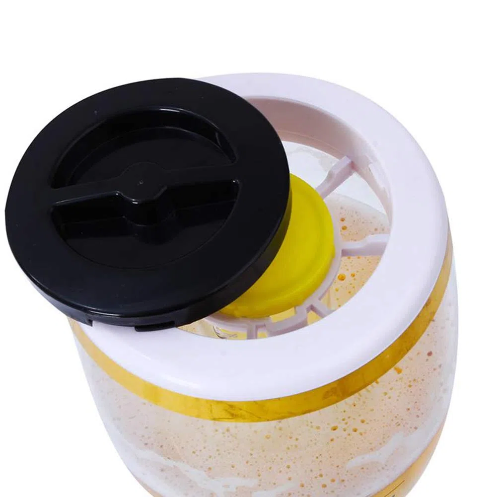 NOVSKI Dispensador de Cerveza de plástico de 3L, dispensador de Bebidas de Torre de Cerveza de Barril frío con Grifo, fácil de Limpiar, para Fiestas, hogar y Bar-Gold