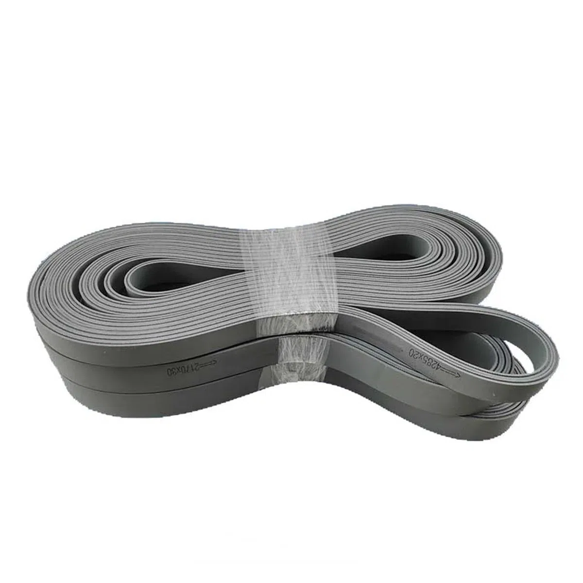 Cinturón Plano Tamaño Múltiple Gris Nylon Kit De Banda De Máquina Textil