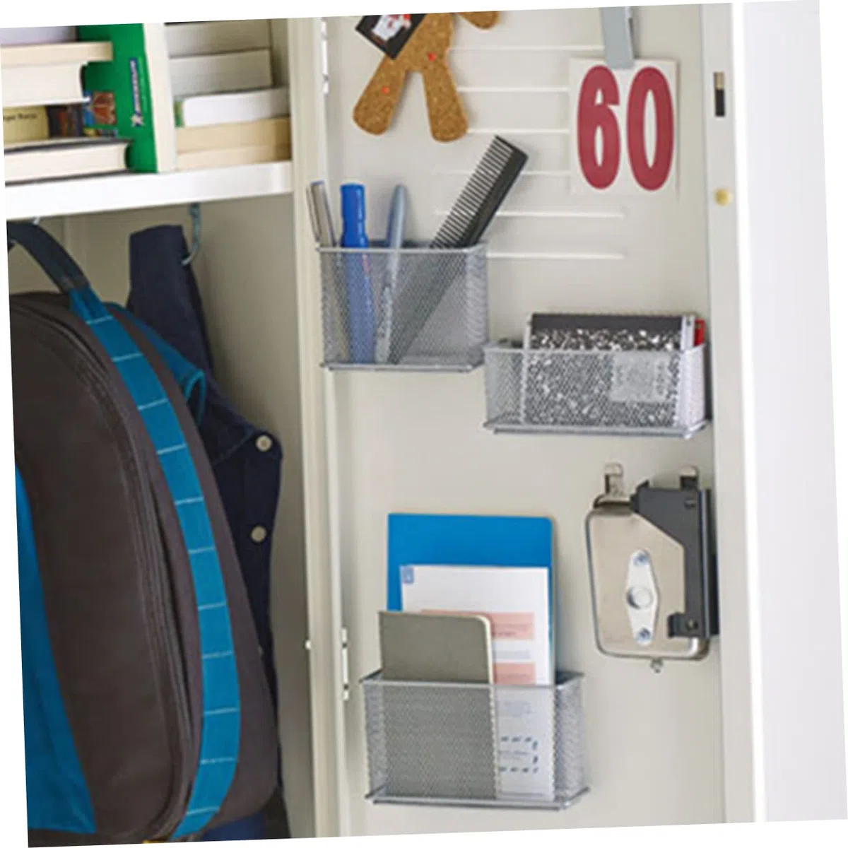 GALPADA Cesta Metálica Hueca Magnética Extragrande para Refrigerador, Soporte de Red de Metal, Imán Fuerte, Almacenamiento Múltiple para Cocina y Oficina, Cesta Organizadora Colgante
