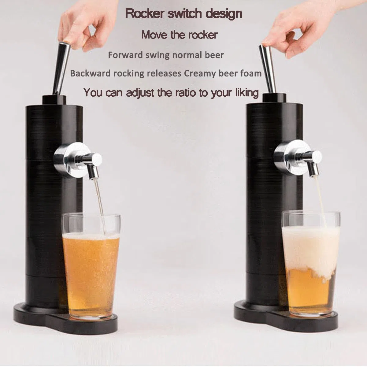Dispensador de cerveza de barril para el hogar, grifo de cerveza portátil para cerveza enlatada, generador de espuma fresca, disfruta de la cerveza en cualquier momento y en cualquier lugar, perfecto