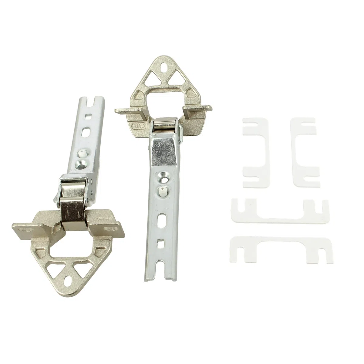Juego de bisagra para puertas (dos unidades, adecuada para frigoríficos Bosch y Siemens)