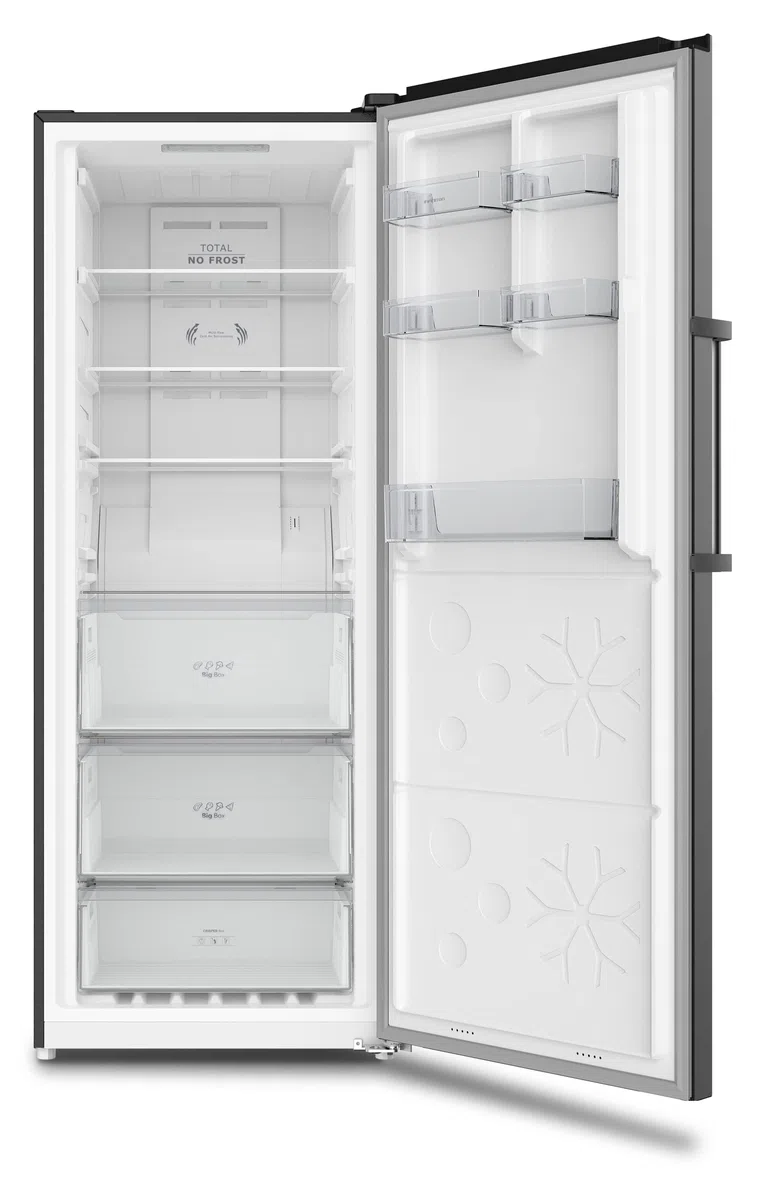 INFINITON CL-70H - Frigorífico 1 puerta, 380 Litros, Inverter, No Frost, Display en la puerta con control de temperatura, Clase A++/E (CL-70H | Inox)