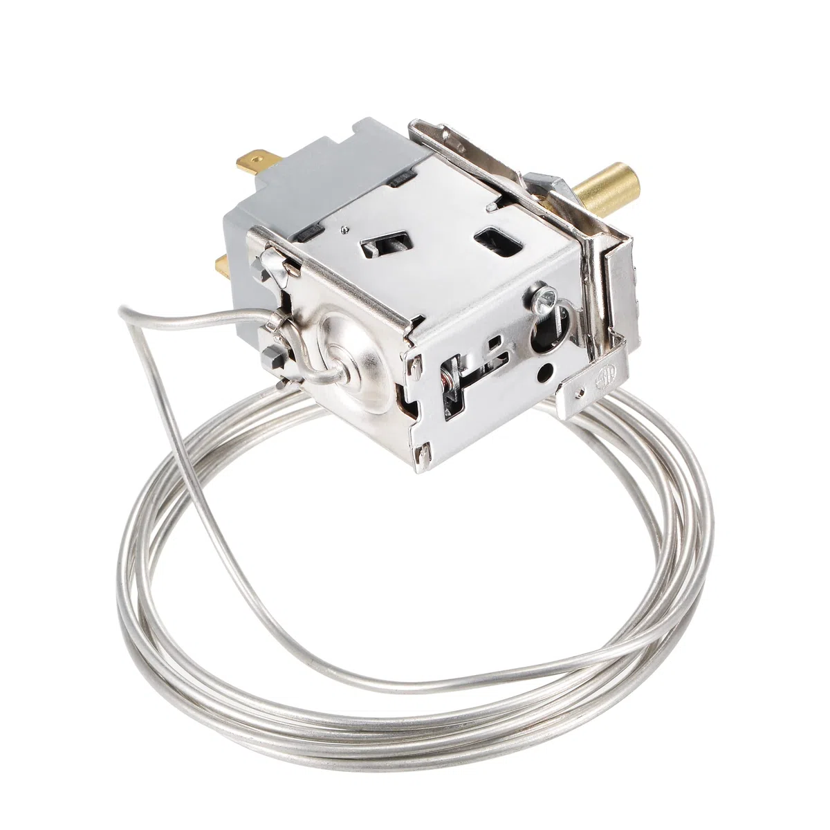 sourcing map Refrigerador Termostato Temperatura Control WDF20 3 Pasadores 6A para Refrigeración Cable Congelador
