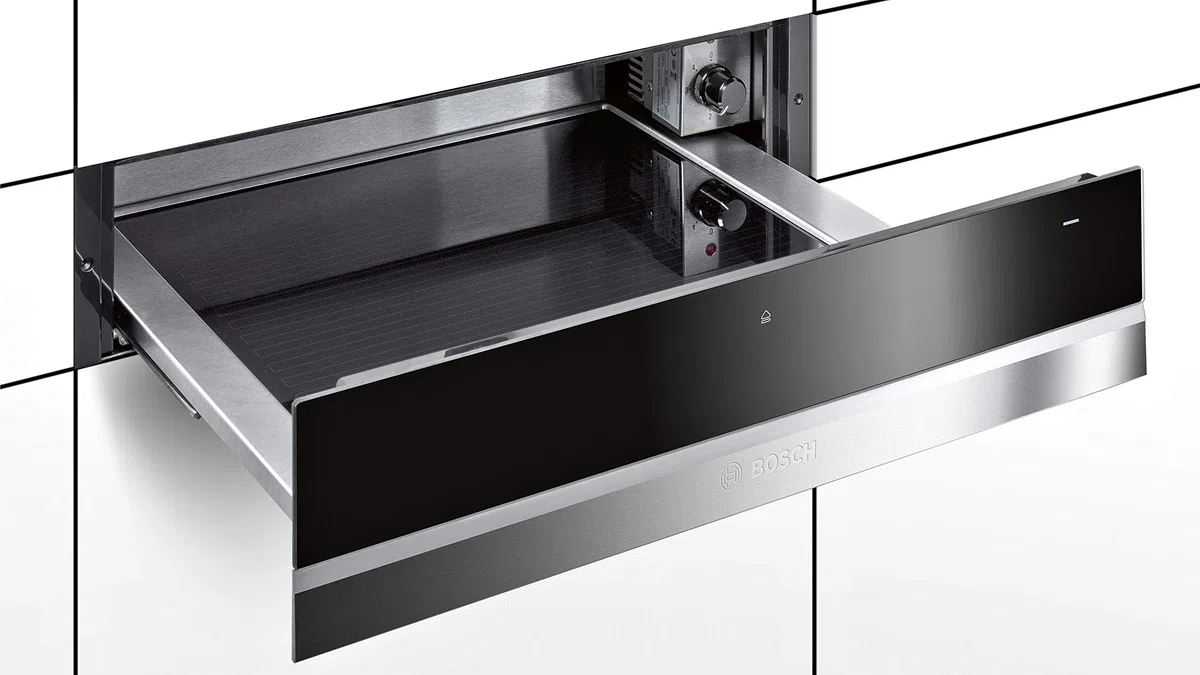Bosch BIC630NS1 Cajón de calentamiento (Negro, Acero inoxidable, 20L, 25 kg, 810W, 10A, 59,4 cm)