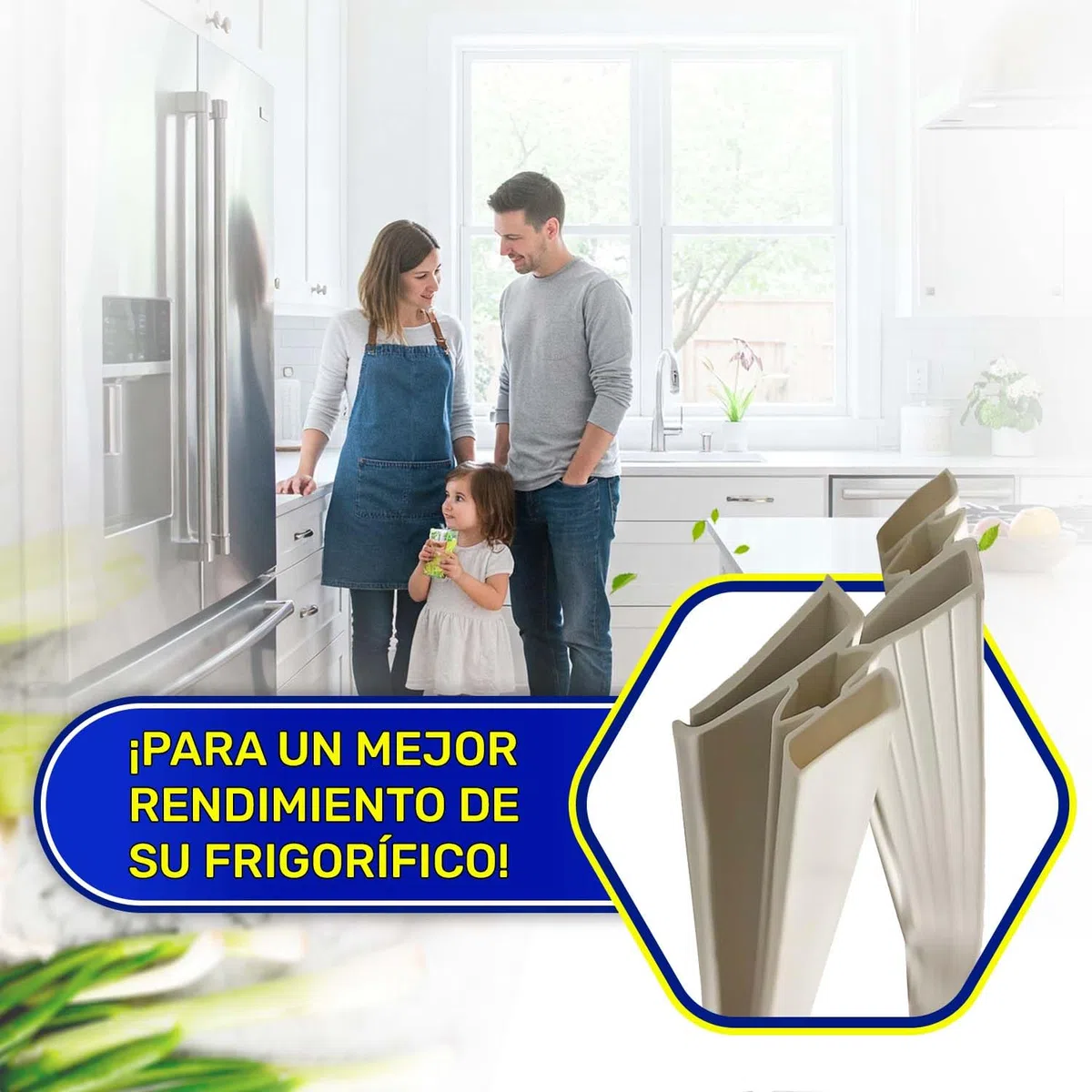 Junta Puerta Frigorifico de 2 m Apta para Congelador Fabricada en PVC Flexible - Garantía de 10 Años - MONTERAL