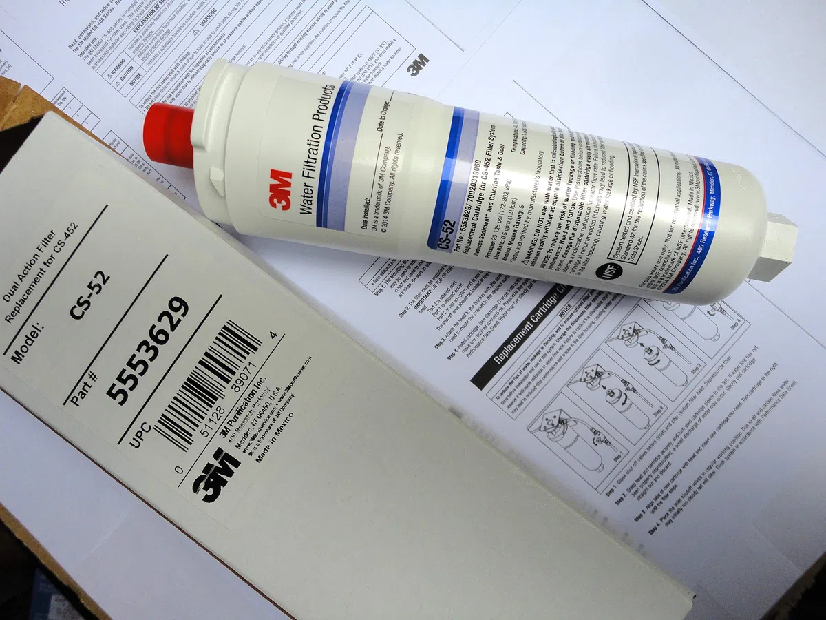 Filtro de agua Bosch, repuesto para KAN58A10, KAN58A40, KAN58A40AU, KAN58A40GB, KAN58A45, KAN58A45G, KAN58A45RU - 3M CS-52, CS-452, 5553629, 5586605, 6 40565 , 00640565 - POTABLE_WATER_FILTER