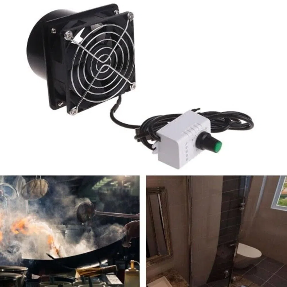 Ventilador de escape USB compacto diseñado para cocinas Ajustes de velocidad ajustables para un flujo de aire óptimo (B)